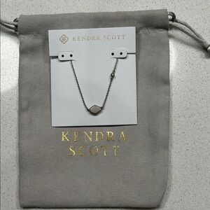 Kendra Scott Silver Hexagon Necklace